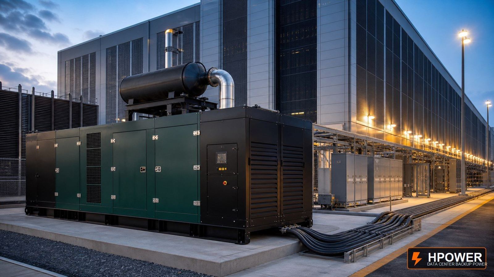 High-power MTU-powered generator system